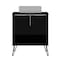 Manhattan Comfort Rockefeller 26.38" Bathroom Vanity Sink 2.0 in Black 159GMC2 - alternate 1